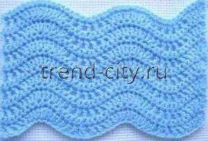 Простой узор крючком №1201
