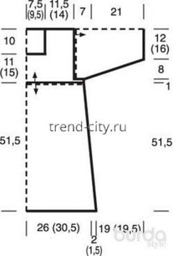 Розовая туника крючком, связанная крючком выкройка