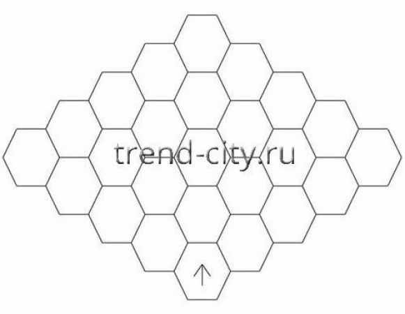 Шаль крючком в русском стиле схема