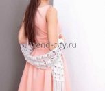 Шарф крючком с крупным узором Шарф крючком с крупным узором