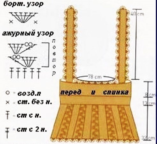 Топ цвета меди крючком