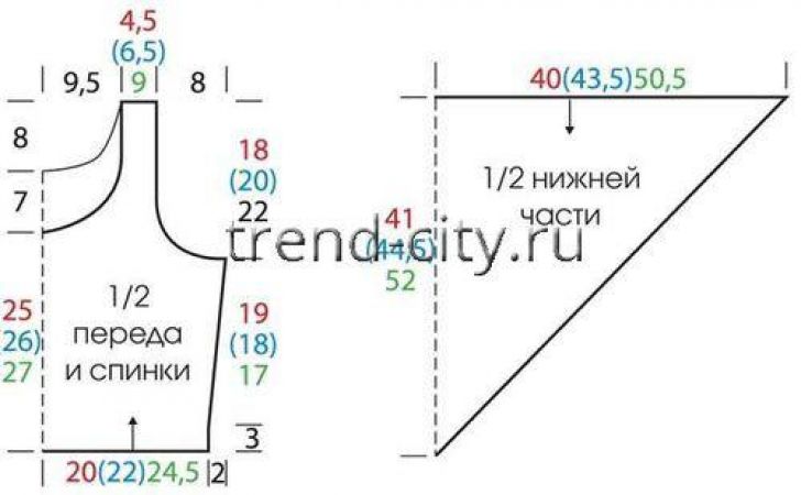 Туника крючком в восточном стиле выкройка