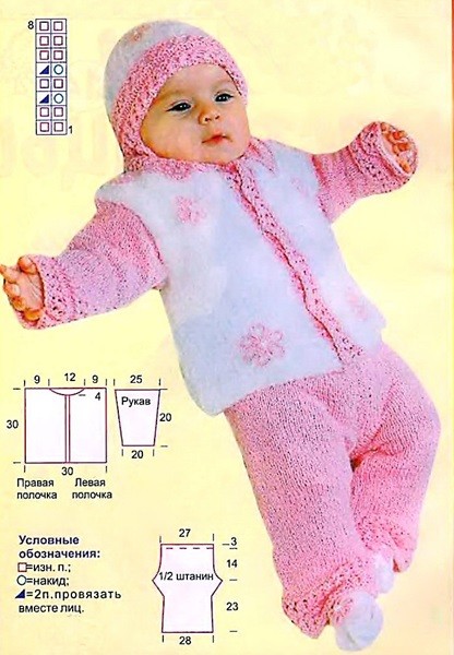 Розовый комплект