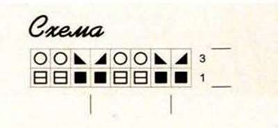схема вязания пуловера