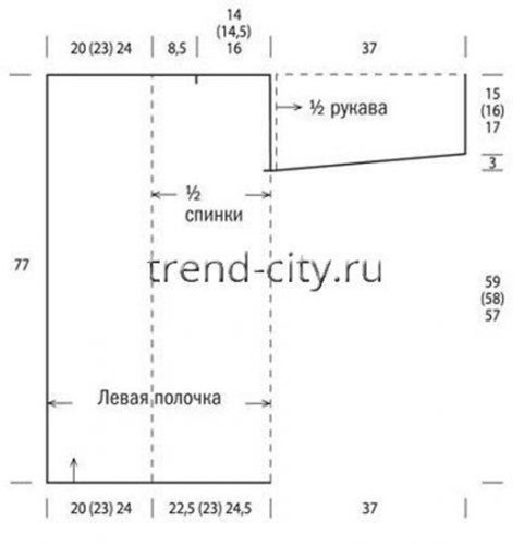 Зеленый кардиган крючком выкройка