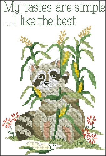 Raccoon in the Corn