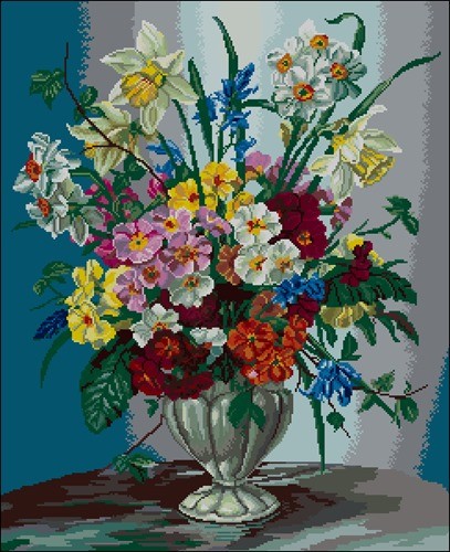 Daffodils and Roses Bouquet