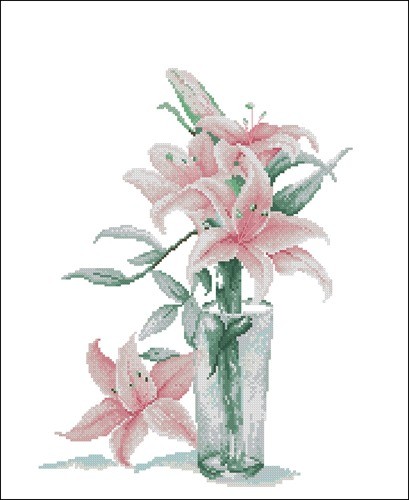 Lilies in a Vase