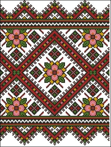 Рушник с шиповником