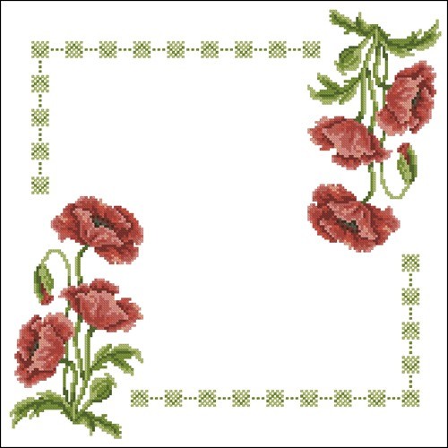 Poppy Corner Napkin