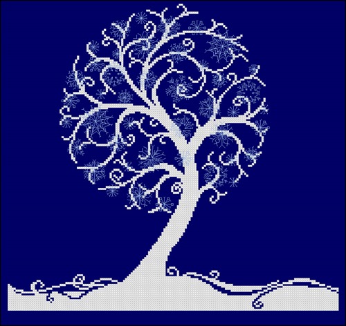 Spring Cross Stitch 05096 tree