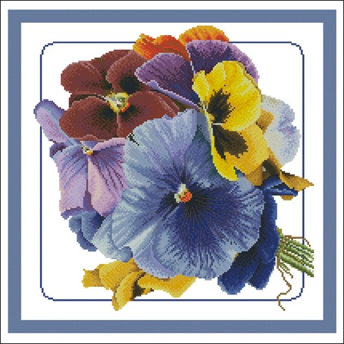 Bouquet of Pansies