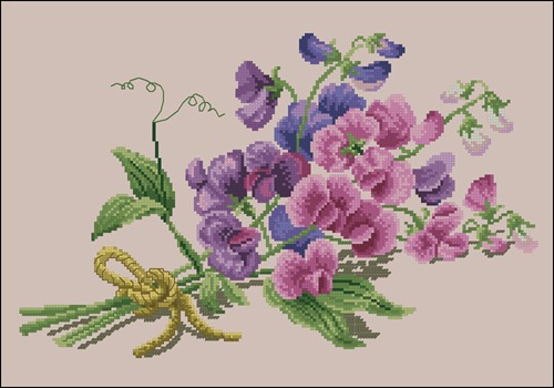 Sweet Pea Bouquet
