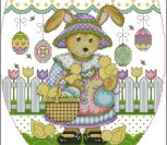 Easter egg with bunny and chickens Easter Egg