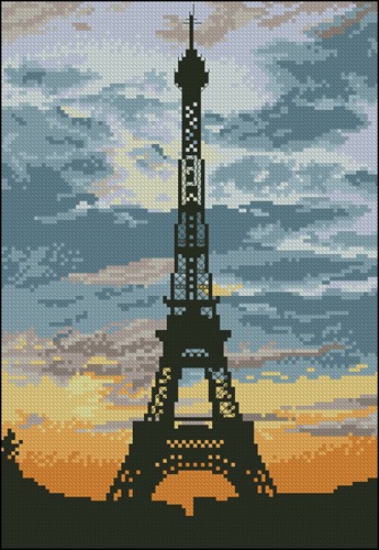 Eiffel Tower at Sunset
