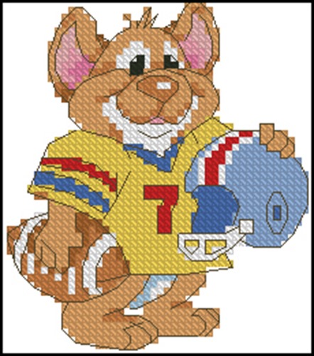 Football Kitten with Helmet