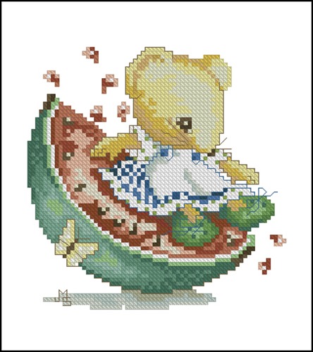 Teddy Bear in Watermelon