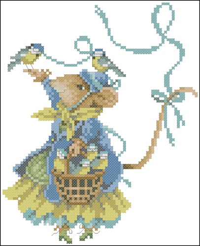 Vera the Mouse with Birds