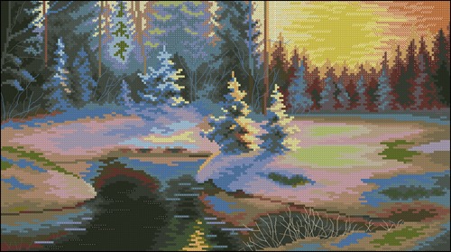 529 Зимний пейзаж