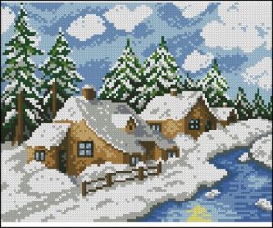 Домики у реки