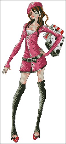 Stylish Girl in Pink