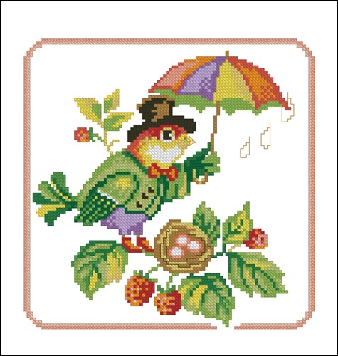 Bird with an Umbrella