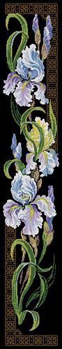 Purple Iris Vertical Panel