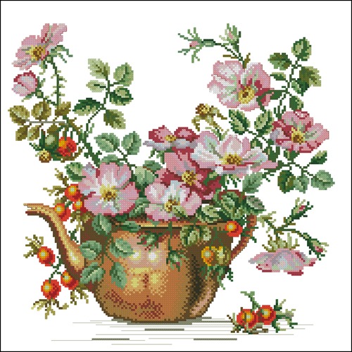 Wild Rose Teapot