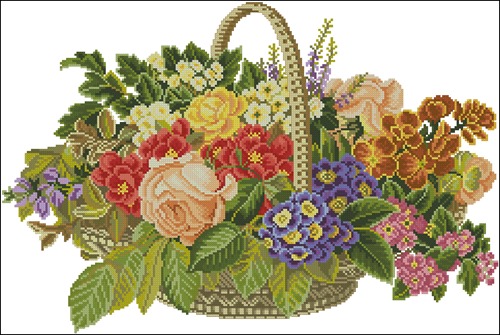 Basket of Mixed Flowers