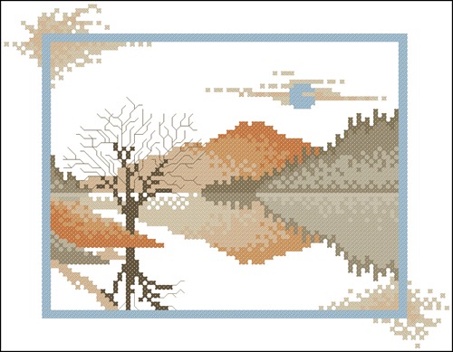 Bare Tree by the Water