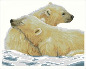Polar Bear and His Cub Counted Polar Bear and His Cub Counted
