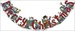 Celebrating Snowmen Tree Skirt Celebrating Snowmen Tree Skirt