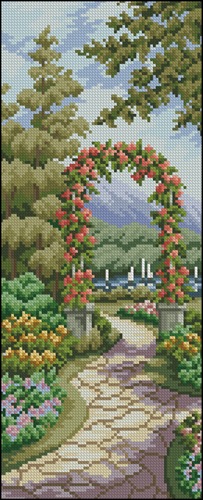 Rose Arbor Garden Path