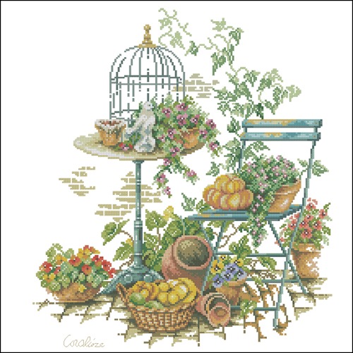 Birdcage and Garden Chair