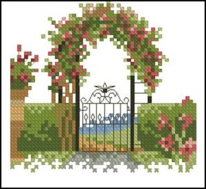 Rose Arbor Garden Gate