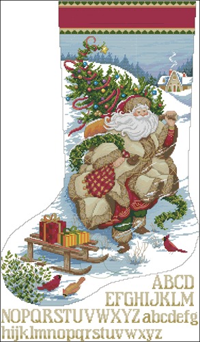 Santa Journey Stocking