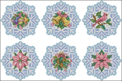 Snowflake elegance ornament