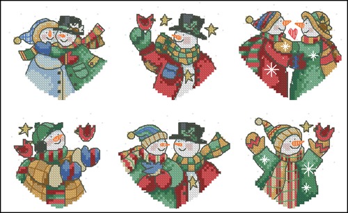Snowman Hearts