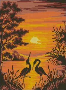 Cranes Sunset Cranes Sunset