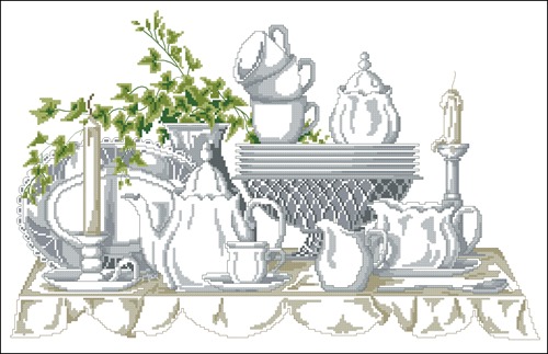 White Porcelain Tea Set