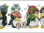 Christmas Penguin Row Christmas Penguin Row