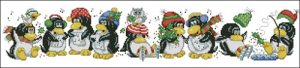 Christmas Penguin Row Christmas Penguin Row