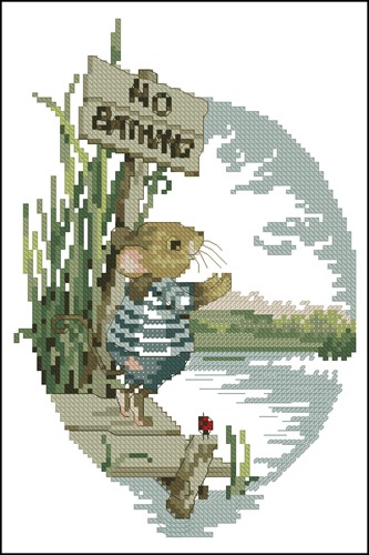 Mouse by the Fishing Pond