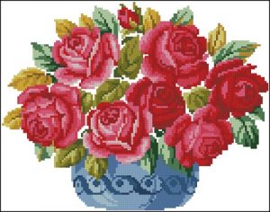 Vase with Red Roses Vase with Red Roses