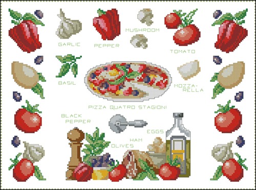 Pizza Quattro Stagioni Ingredients