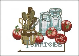 Tomatoes (кухонная вышивка) Tomatoes (кухонная вышивка)