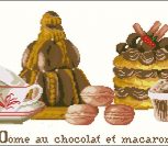 Chocolate Dome and Macaroon Chocolate Dome and Macaroon
