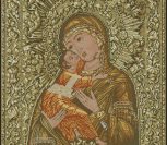 Владимирская икона Божией Матери (в пастельных тонах) Владимирская икона Божией Матери в пастельных тонах