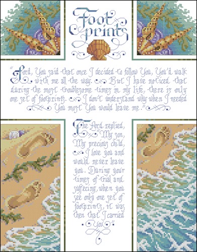 Cross with prayer