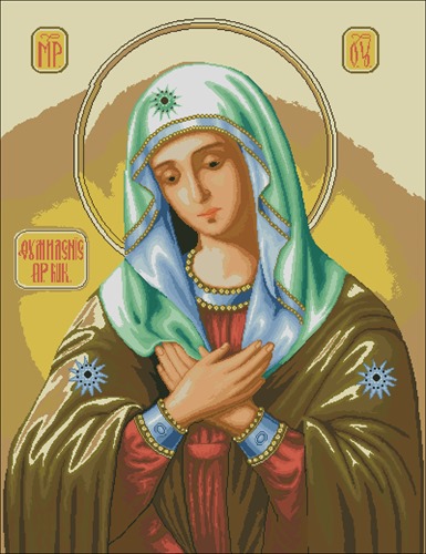 Madona cu val verde